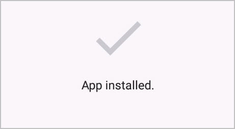 App instalado