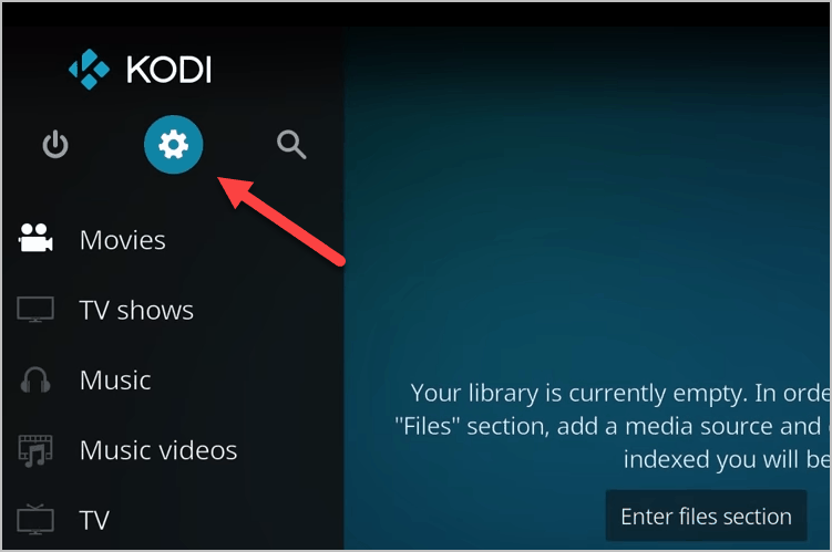 Kodi Gear Icon